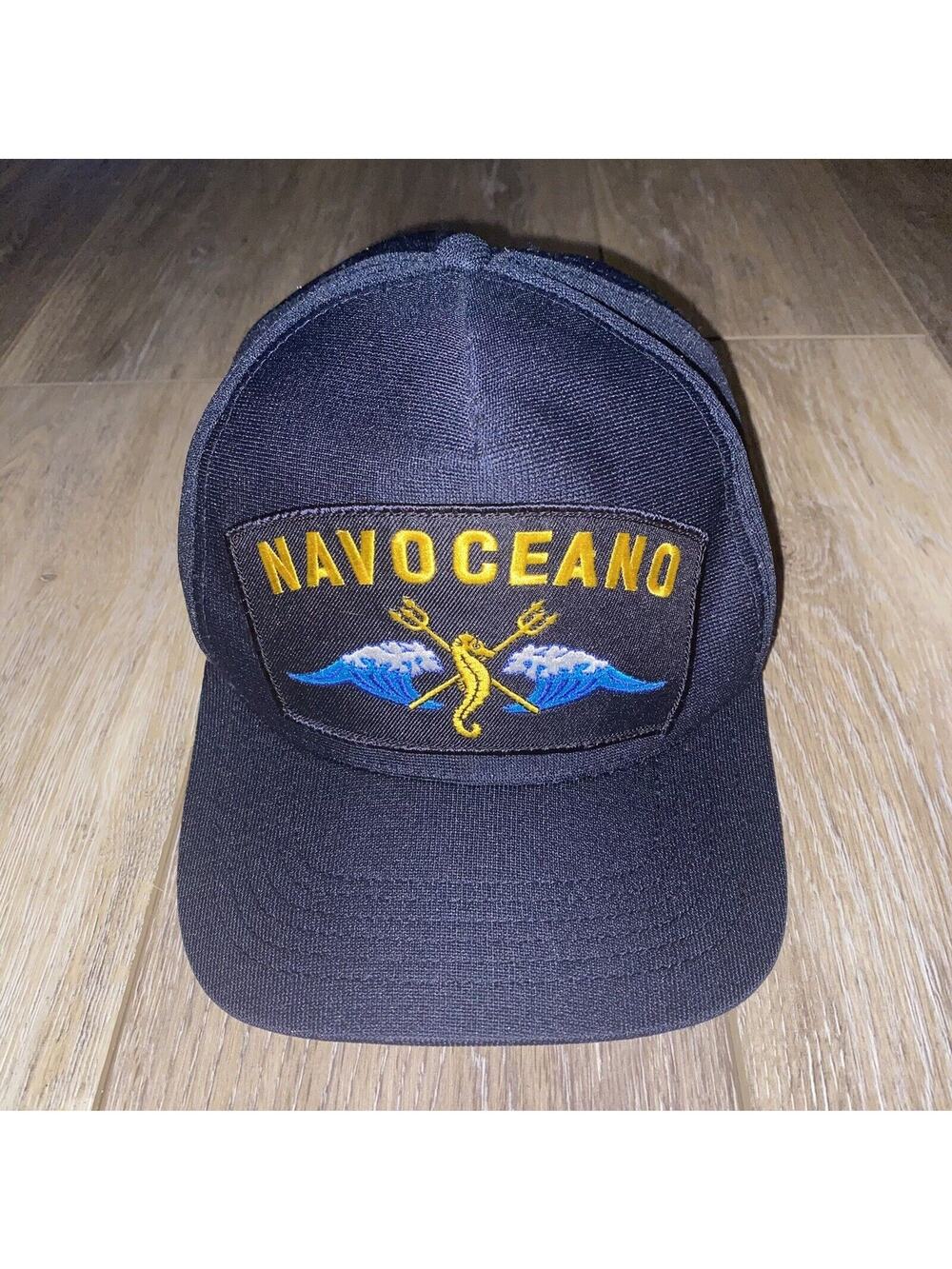 Vintage U.S. Navy NAS Oceana Hat Strapback Cap NAVOCEANO Made in USA